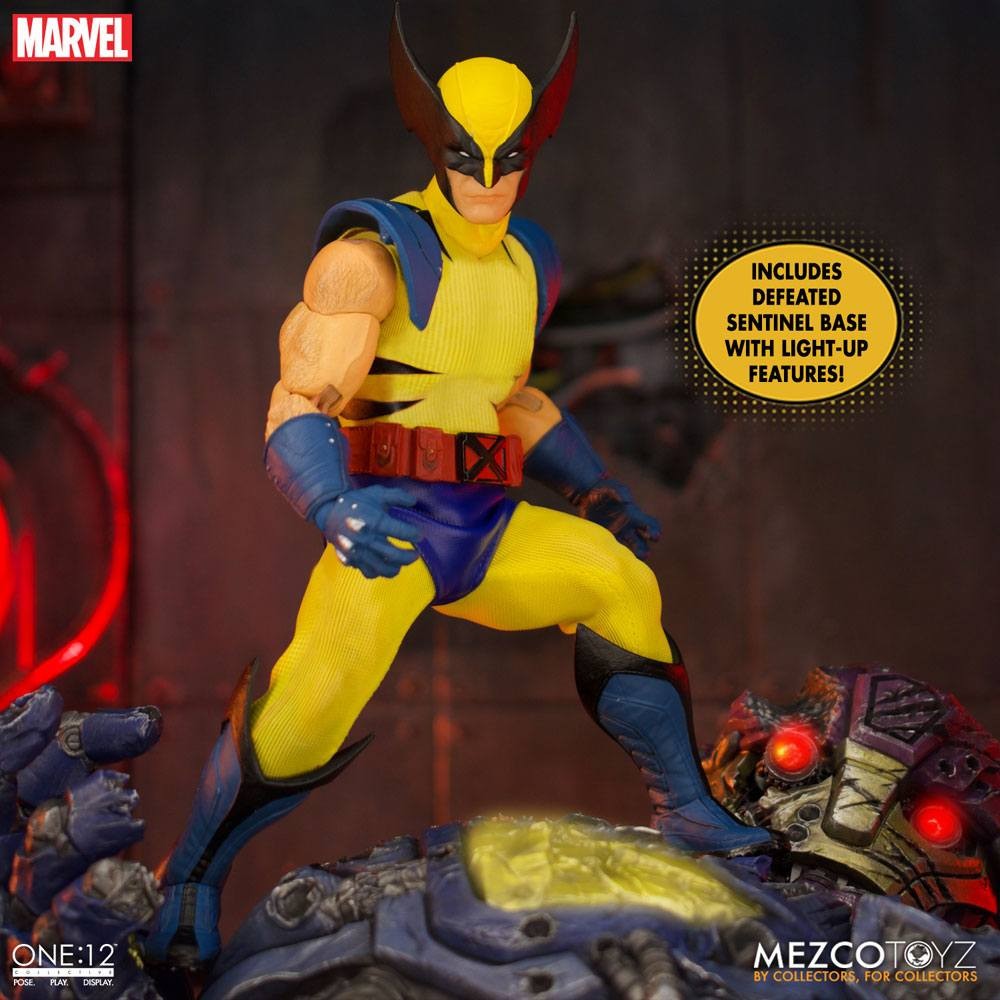 Figura Mezco toys Figura de acción del Universo Marvel 1/12 Wolverin