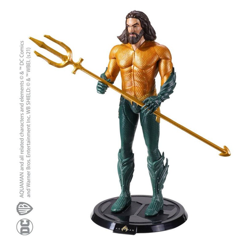 Figurita Noble collection DC Comics Bendyfigs Aquaman figura de acción  flexi