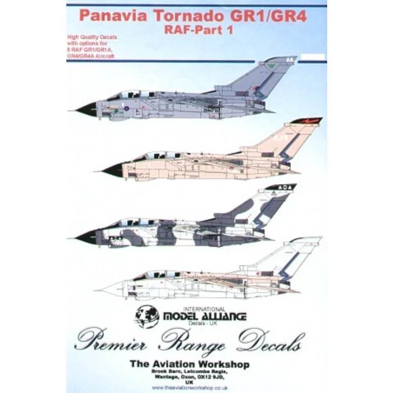 Panavia Tornado GR.1/GR.4 Part 1. (8) GR.1 ZA370 2(AC) Squadron grey/green camouflage ZA592/C 2(AC) Squadron grey/white winter c