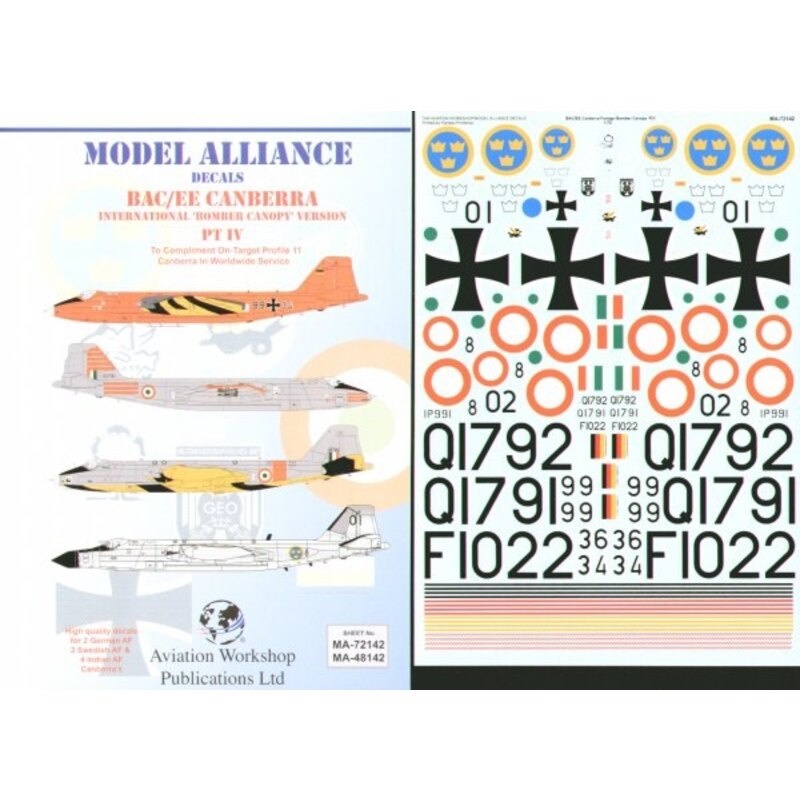 BAC/EE Canberra Part 4. Bomber Canopy versions in Foreign Service (8) IP991 High Speed Silver Q1791 Jet Bomber Conversion Unit O