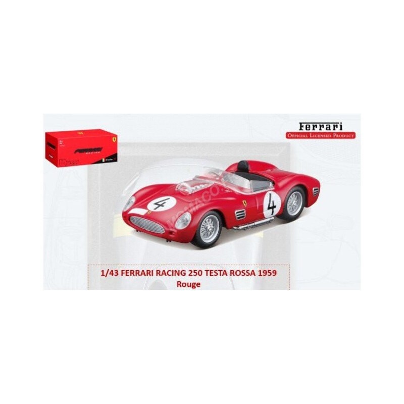 MAQUETA DE COCHE BURAGO 1/43 250 TESTA ROSSA