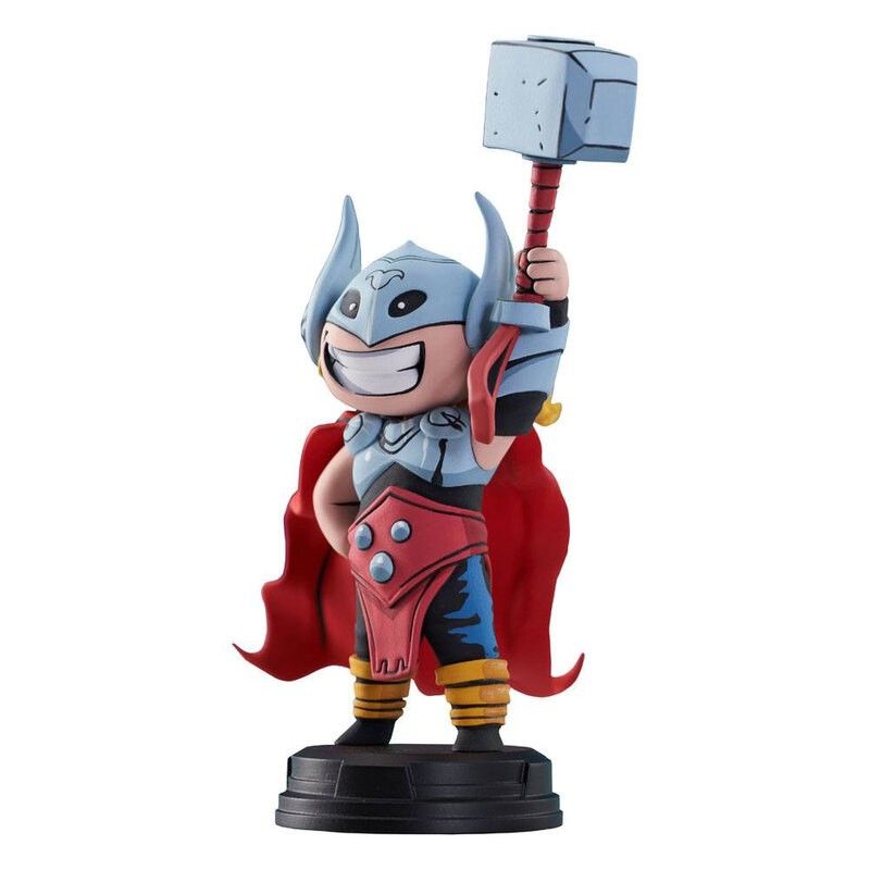 Estátua Thor Com Machado Resina Realista 18cm Altura Marvel