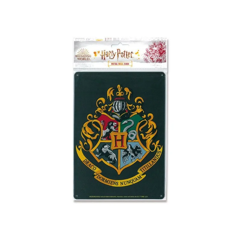 Placa Metálica Slytherin - Harry Potter