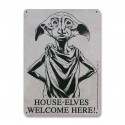  Cartel metálico Harry Potter House-Elves 15 x 21 cm