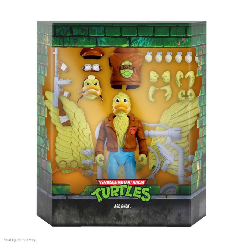 Figura pato Teenage Mutant Ninja Turtles Ultimates Super7 Tortugas Ninja  (L-TMNTW06-ACE-01) con 1001hobbies