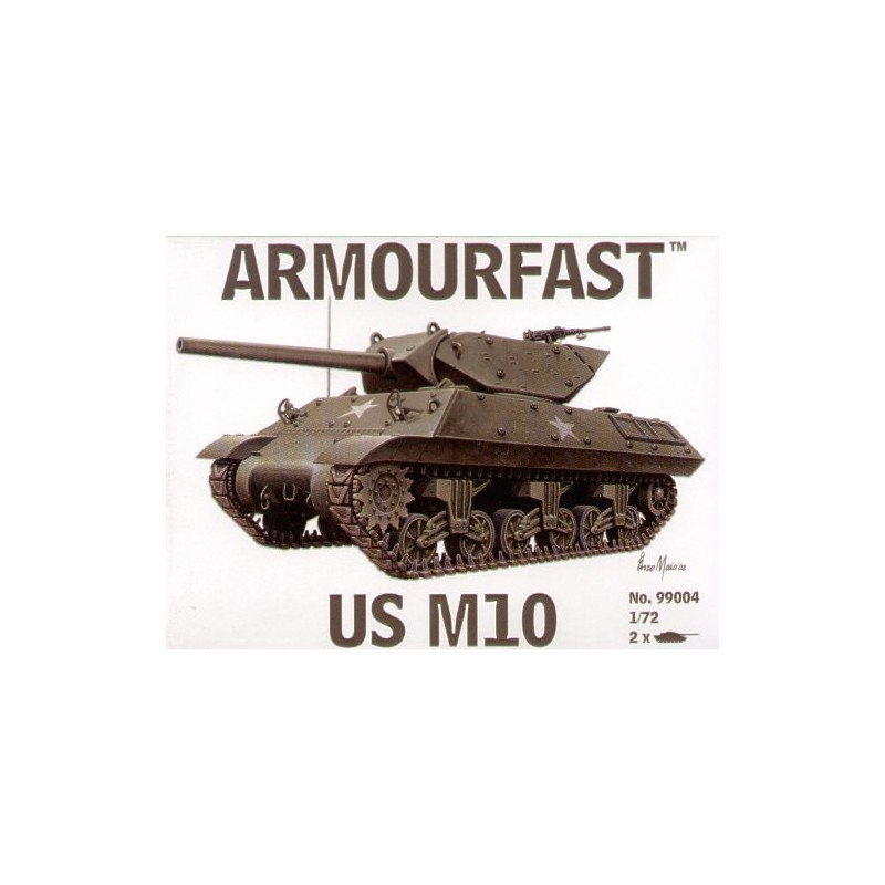 Maqueta militar M10 US Tank Destroyer: the pack includes 2 snap together tank kits