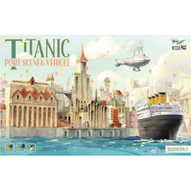 Maqueta Titanic - Escena portuaria y máquina voladoraSerie de dibujos animados