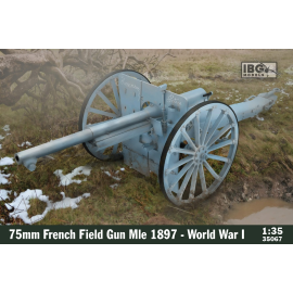 Maqueta Cañón de campo francés de 75 mm Mle 1897 - Primera Guerra Mundial