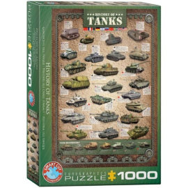Puzzle Rompecabezas Eurographics de 1000 piezas Historia de los tanques