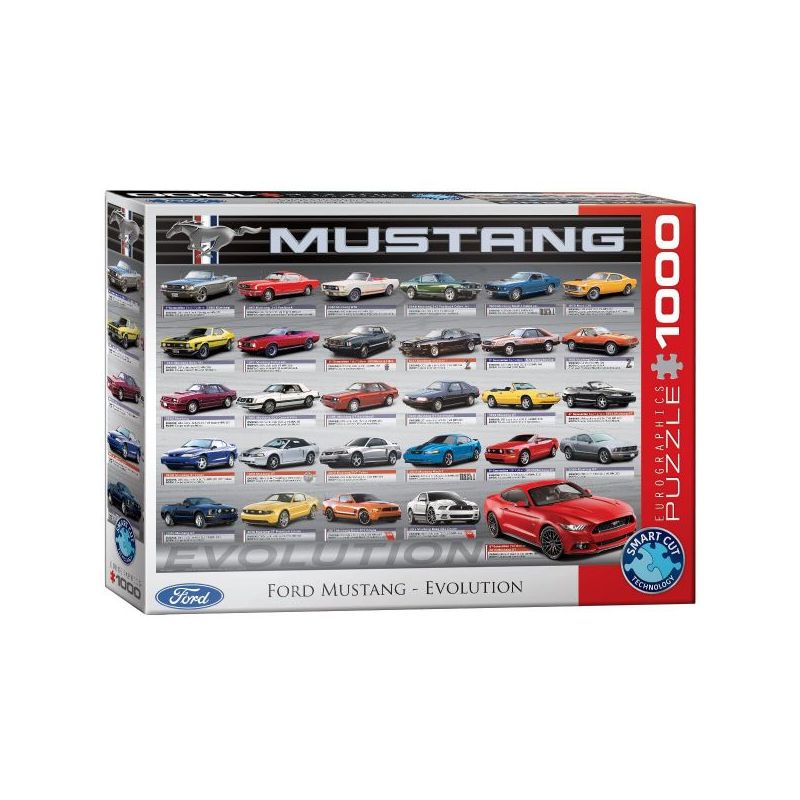 Puzzle Rompecabezas Eurographics Evolution Ford Mustang de 1000 piezas