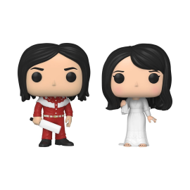 Figuras Pop El paquete de rayas blancas 2 POP! Rocas Figuras de vinilo Jack White & Meg White 9 cm