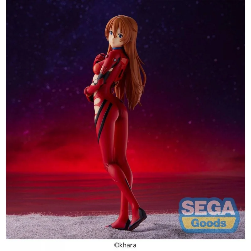 Estatuas EVANGELION: 3.0+1.0 Thrice Upon a Time Estatua PVC SPM Asuka Langley En La Playa 21 cm