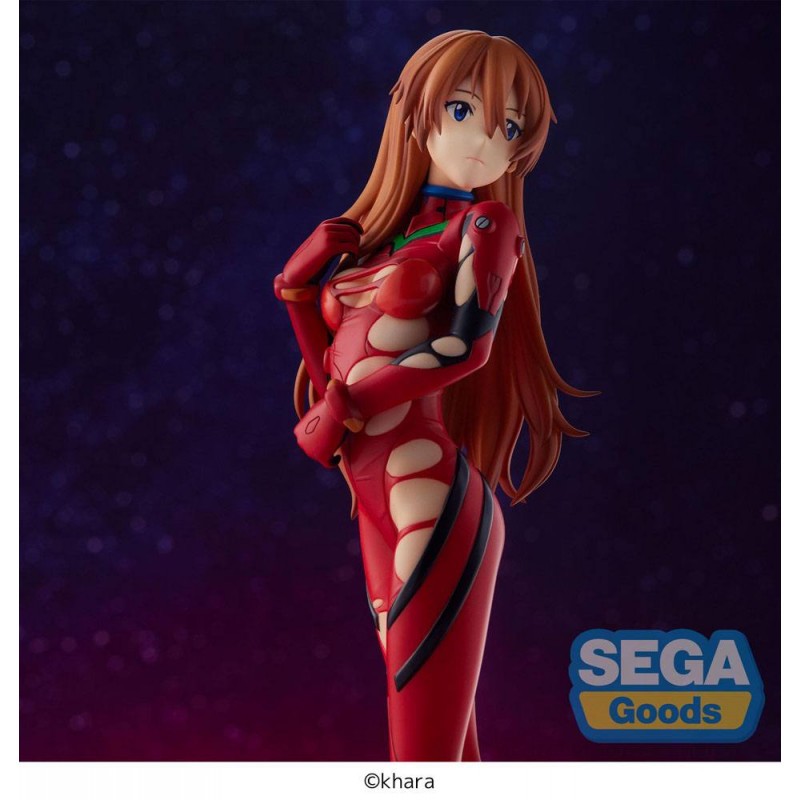 Sega EVANGELION: 3.0+1.0 Thrice Upon a Time Estatua PVC SPM Asuka Langley En La Playa 21 cm