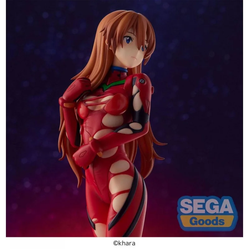 SEGA50299 EVANGELION: 3.0+1.0 Thrice Upon a Time Estatua PVC SPM Asuka Langley En La Playa 21 cm