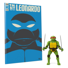  Figura y cómic de Teenage Mutant Ninja Turtles BST AXN x IDW Leonardo Exclusive 13 cm