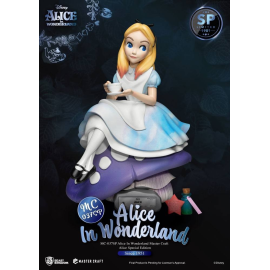 Set de 2 figuras mini dstage disney alicia en el pais de las maravillas  color especial