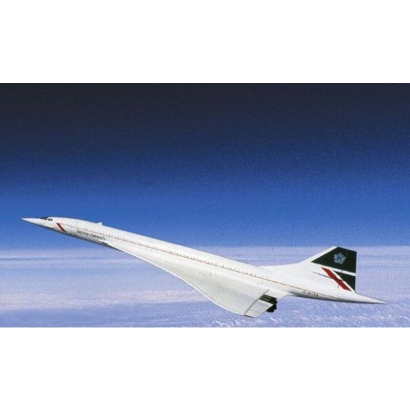 Maqueta Aerospatiale Concorde. Decals British Airways/B.A.