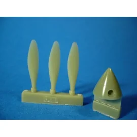 Mikoyan MiG-3 Propeller set (diseñado para ser ensamblado con maquetas de Trumpeter)