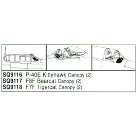 Grumman F7F Tigercat x 2 (diseñado para ser ensamblado con maquetas de Monogram)