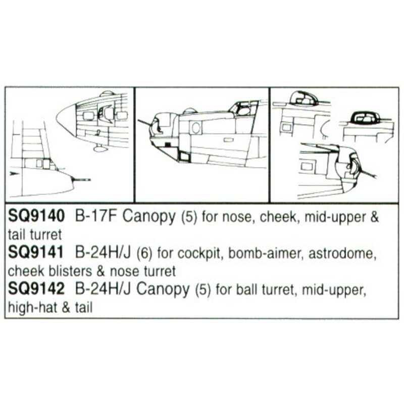 Consolidated B-24H Liberator/Consolidated B-24J Liberator Ball turret bombardier window astrodome turret (diseñado para ser ensa