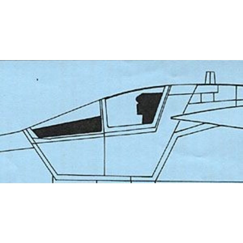 General Dynamics F-111 canopy (diseñado para ser ensamblado con maquetas de Academy)