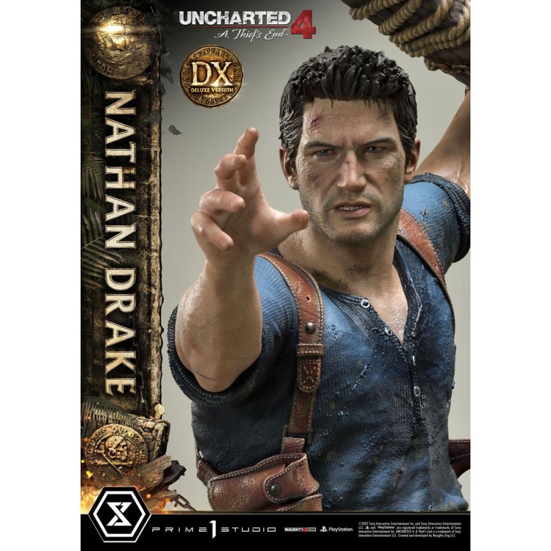 Estátua Nathan Drake vs Thief: Uncharted 4: A Thief's End Escala 1