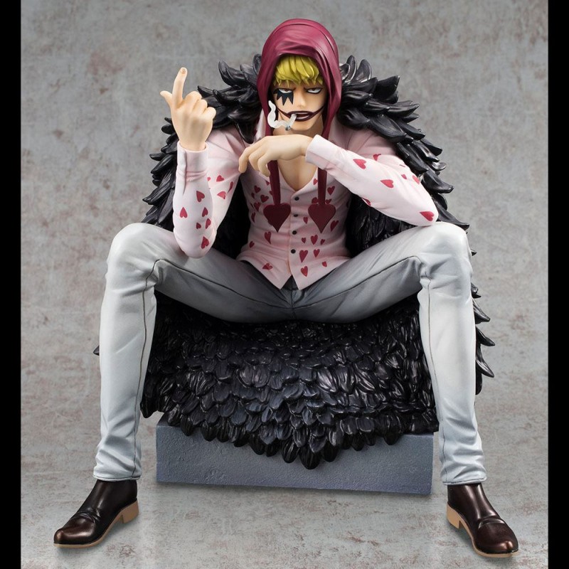 Estatuilla de One Piece 1/8 Excelente Modelo Limitado POP Corazon & Law Edición Limitada 17 cm