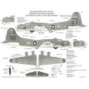 Boeing B-17G Flying Fortress (2) 238083 LG-V Triangle A 322 BS/91 BG `Man O′War′ Bassingbourne OD/grey red fin 231836 Inverted t