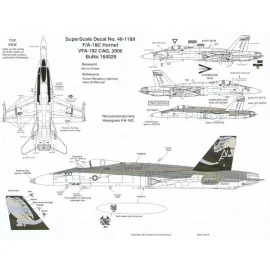 McDonnell Douglas F/A-18C Hornet (1) 164029 NF/300 VFA-192 Golden Dragons CAG USS Kitty Hawk 2006 with spectacular Dragon tail m