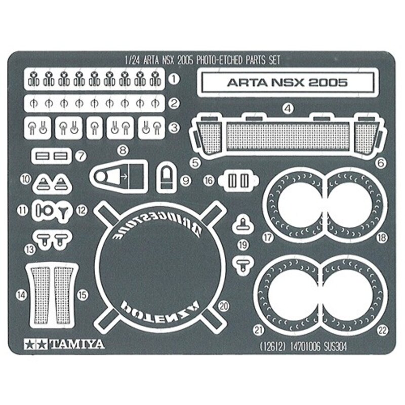 Arta NSX 2005 detail set (diseñado para ser ensamblado con maquetas de Tamiya kits TA 24288)