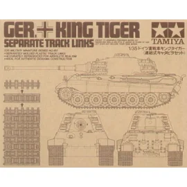 King Tiger Track Links (moveable track link set injection moulded)