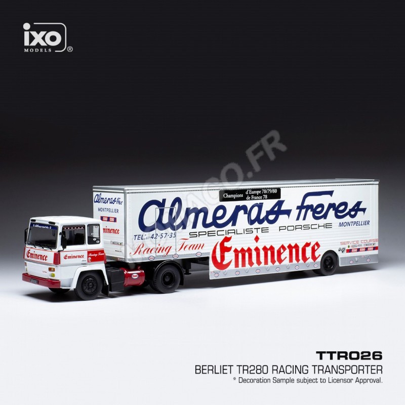 Maqueta de camión BERLIET TR 280 EQUIPO DE TRANSPORTE EQUIPE ALMERAS EMINENCE