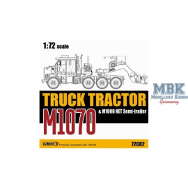 Maqueta M1070 Truck Tractor & M1000 HET Semi-Trailer