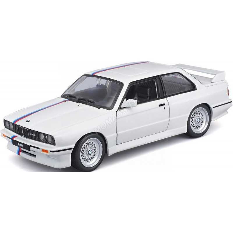 Miniatura Burago BMW M3 1988 BLANCO con 1001hobbies (Ref.O21100WH)