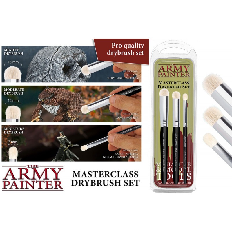 Drybrush brushes set: the Army Painter Masterclass
