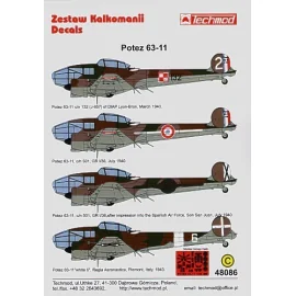 Potez 63-11 (4) J-957/132 DIAP Lyon-Bron Polish Air Force 1940 c/n 501 GR I/36 French Air Force c/n 501 GR/I/36 with Spanish Air