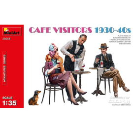 Maqueta Visitantes del café 1930-40