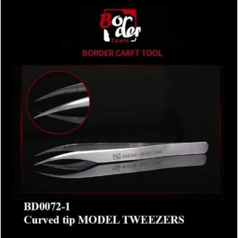 Border models BORDER MODEL: Curved tip MODEL TWEEZERS