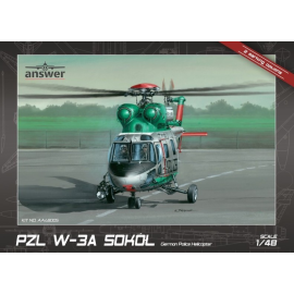 Maquetas de helicópteros PZL W-3T Sokol German Police246 grey plastic parts22 clear plastic parts99 photoetched metal partsDecal
