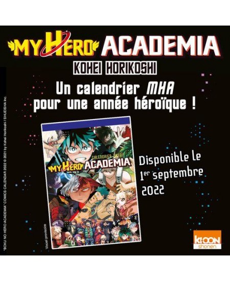 My Hero Academia - Calendarios de pared 2023