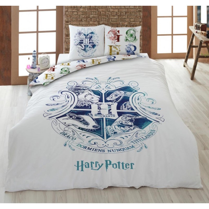  HARRY POTTER - Juego de cama 140x200cm - Hogwarts W. '100% microfibra'