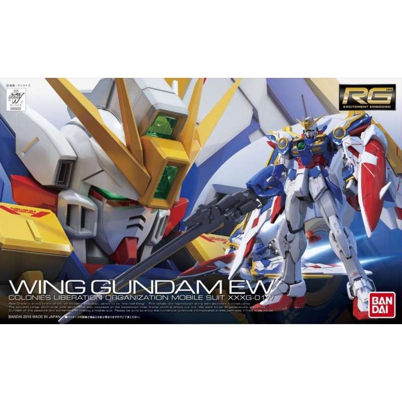 Gunpla GUNDAM - RG 1/144 XXXG-01W Wing Gundam EW - Maqueta 13cm