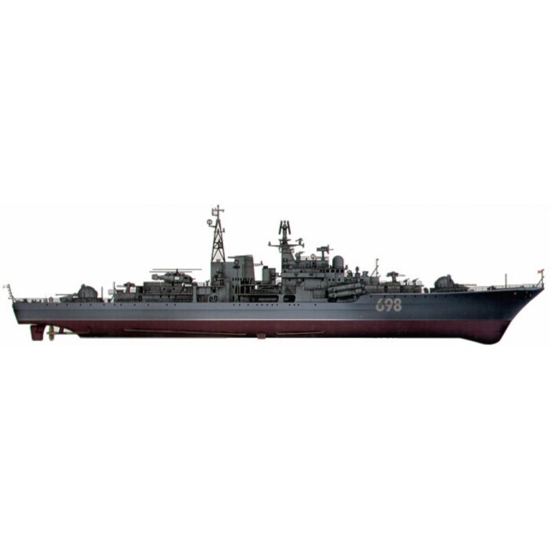 Trumpeter Sovremenny Class Destroyer Type 956E with etcyhed brass handrails and masts