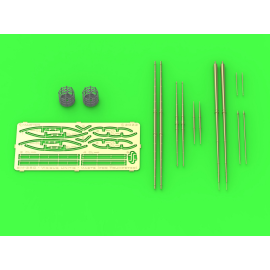  SMS Viribus Unitis - Conjunto de mástiles, vergas y otras piezas torneadas y de resina (diseñado para ser utilizado con kits Tr