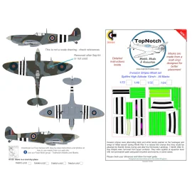  Spitfire High Altitude 10 pulgadas Invasion stripes airfix