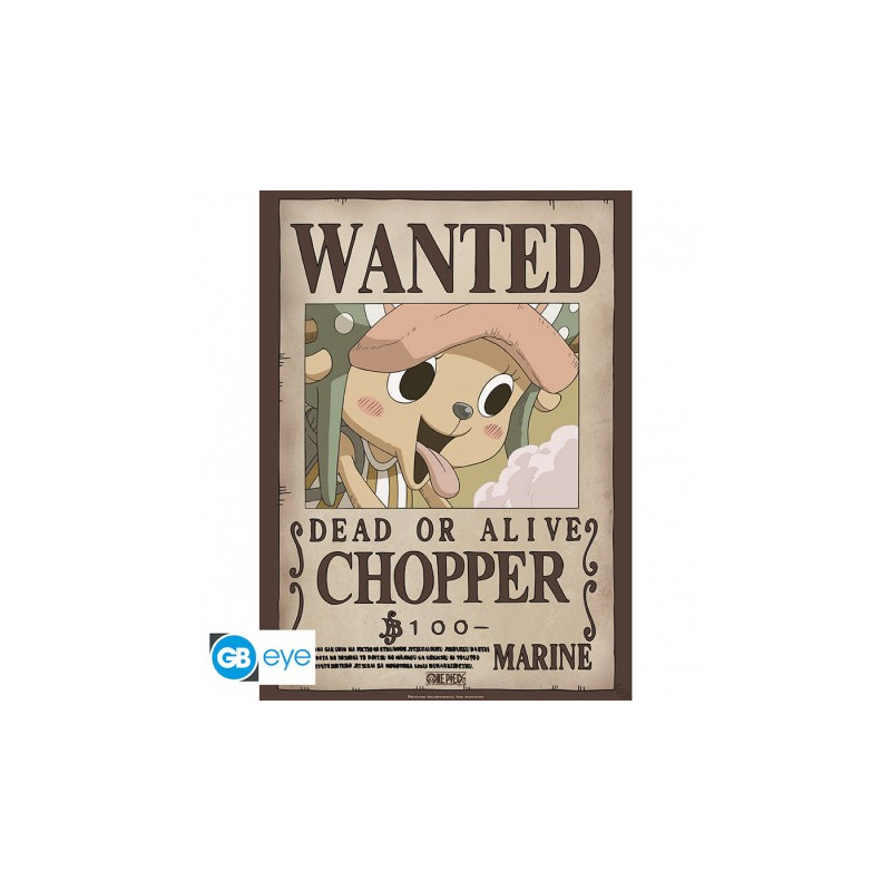 Abystyle ONE PIECE - Póster Se busca Chopper (52x38)