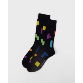Tetris Tetriminos Pattern Socks