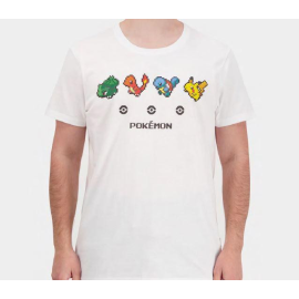  POKEMON - Pixel Starters - Men's T-Shirt (XXL)