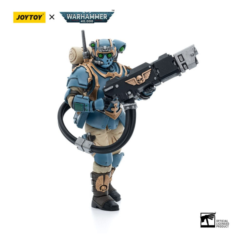 Joy Toy (CN) Warhammer 40k 1/18 Astra Militarum Tempestus Scions Squad 55th Kappic Eagles Hot-shot Volley Gunner 12cm