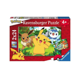 Pokémon puzzle for children XXL Pikachu & Friends (2 x 24 pieces)